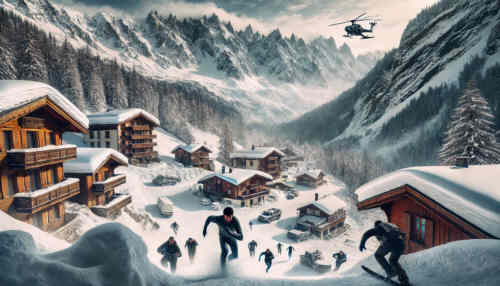 Einer der Drehorte, Chamonix, Frankreich